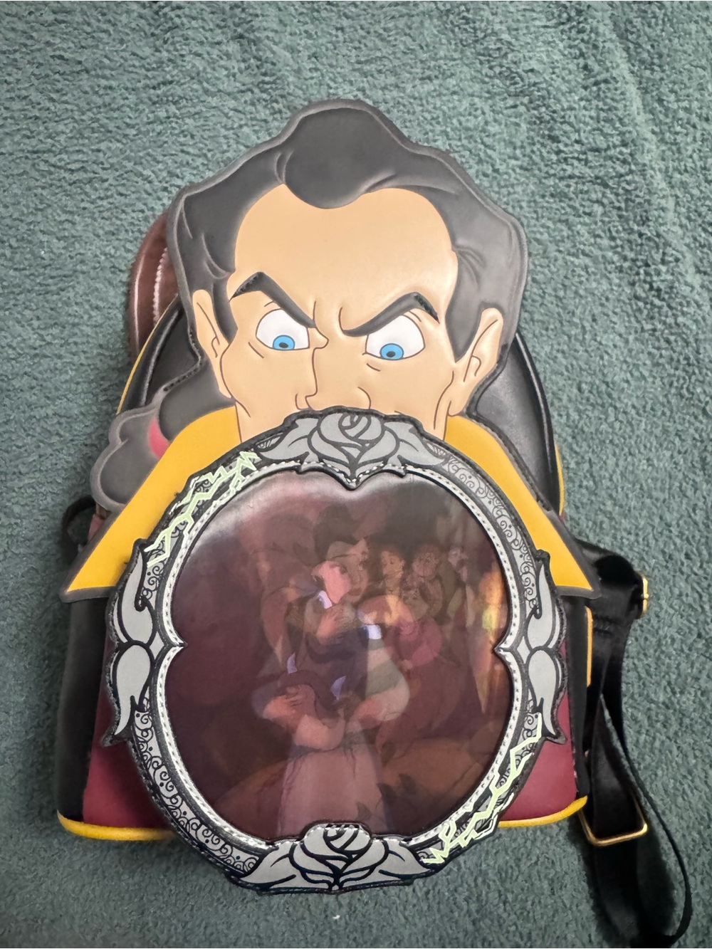 Loungefly Black and Yellow Evil Mirror Mini Backpack